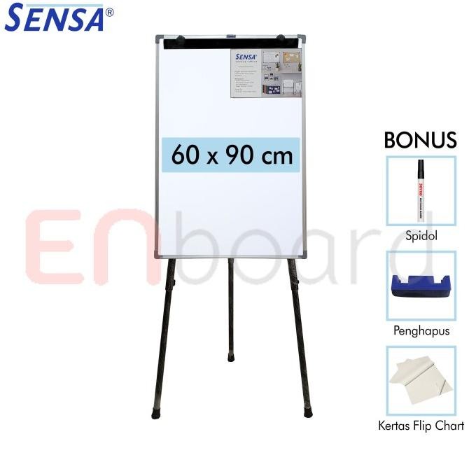 

Flip Chart / Flipchart / Papan Presentasi Non Magnet Sensa 60 x 90 cm