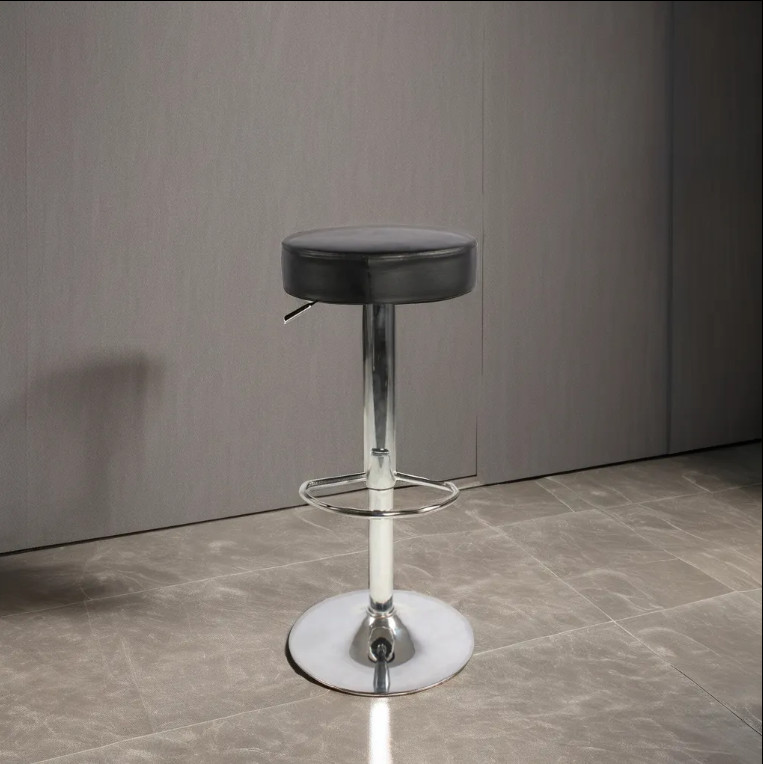 Kursi Bar Bulat Kursi Bar Busa Tebal Adjustable Kursi Bar Putar Kursi Salon Busa Empuk Premium