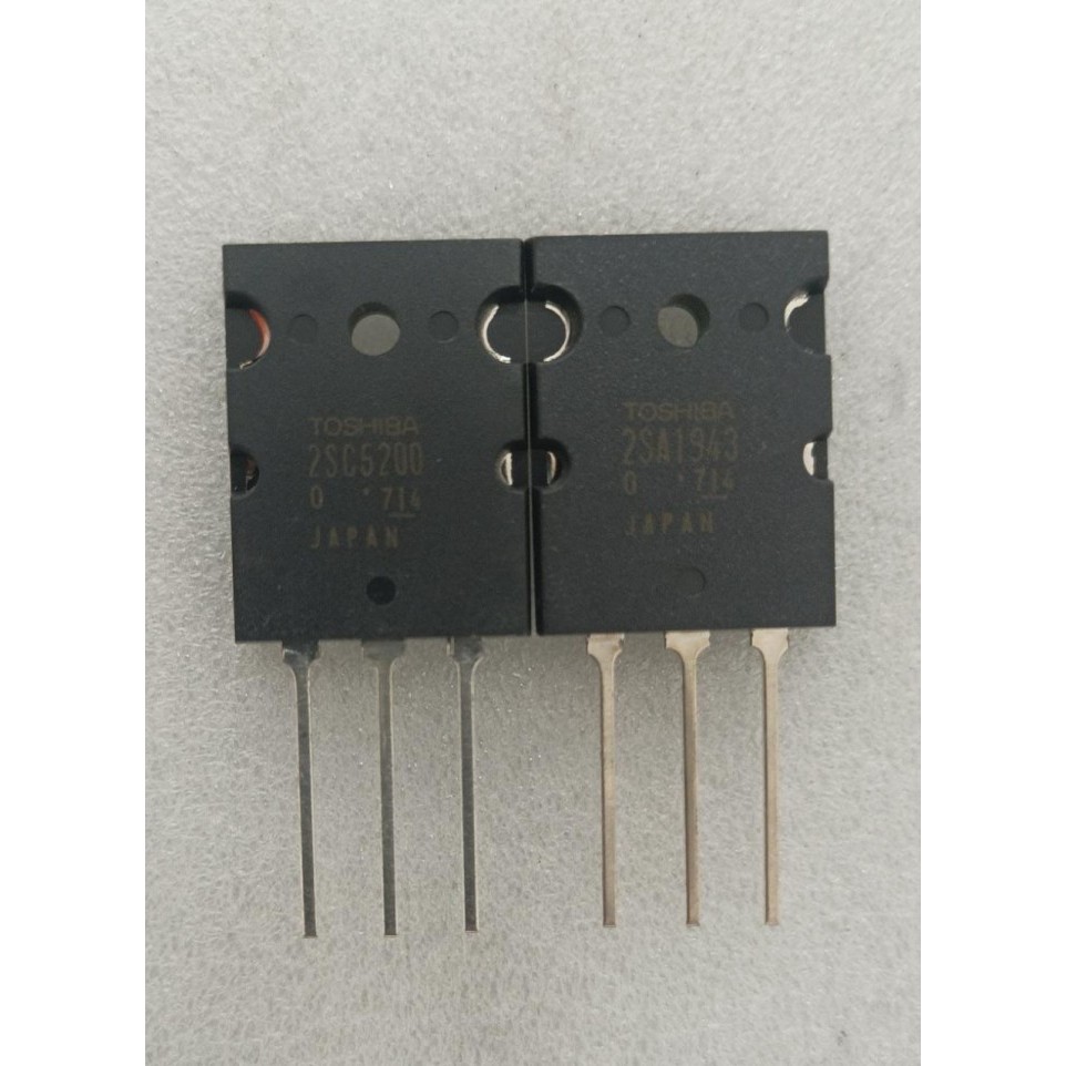 Transistor C5200+A1943 Toshiba Lot 714 berkualitas chip besar