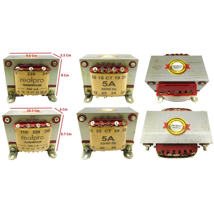 TRAFO 5A MURNI REALPRO TEMBAGA ASLI GARANSI 1TH CT32 CT45