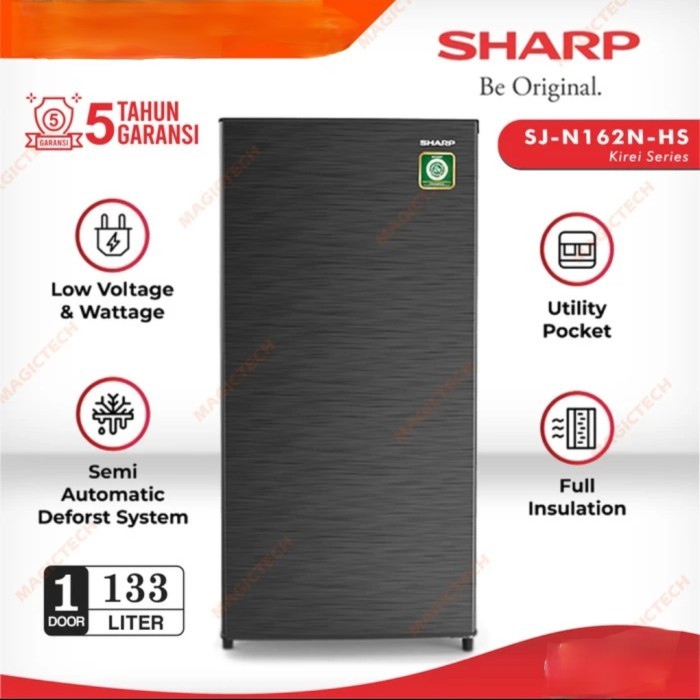 ] Kulkas Sharp 1 pintu SJN-162 NHS Garansi Resmi