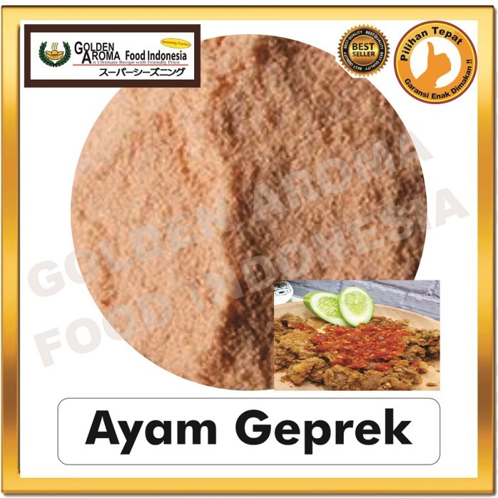 

Lhiu - Bumbu Tabur Rasa Ayam Geprek 1 Kg Bubuk Tabur Ayam 1Kg Seasoning Gafi