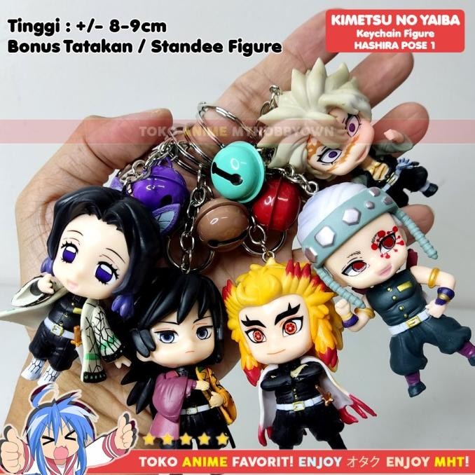 Gantungan Kunci Figure Anime Kimetsu no Yaiba Demon Slayer POSE
