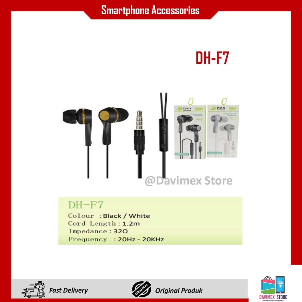 [ORI] DAP DH-F7 Headset DAP Packing Dus Satuan Headset