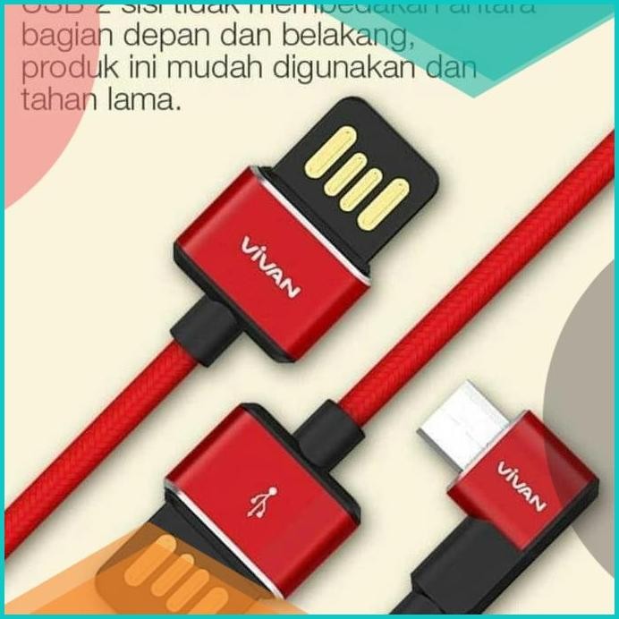 Kabel Data Charger Micro Usb Fast Charging Gamers Vivan Game Cable Ga