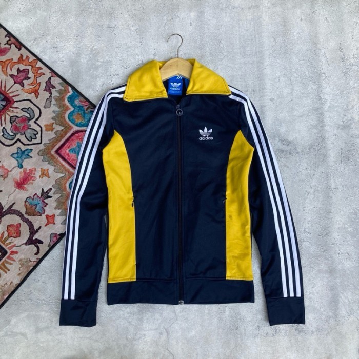 TRACKTOP ADIDAS TREFOIL EUROPA NAVY & YELLOW ORIGINAL