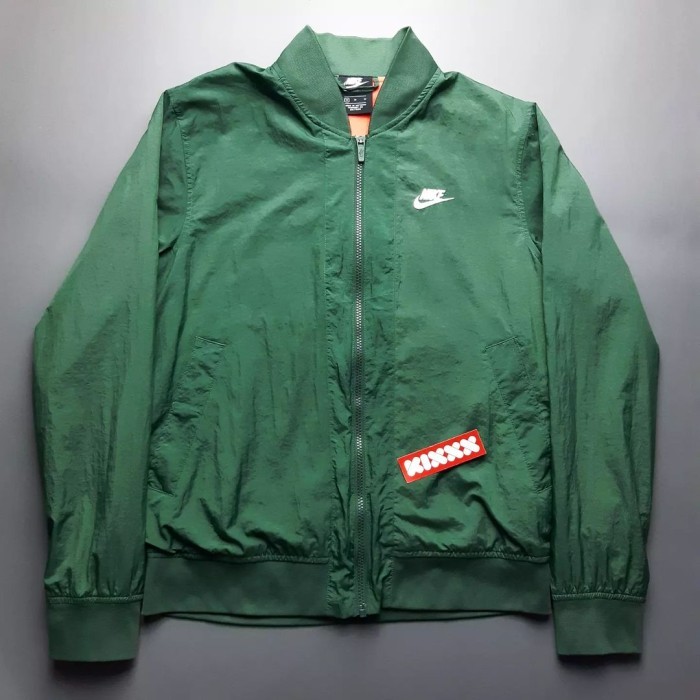 NIKE JACKET GREEN WHITE SWOOSH