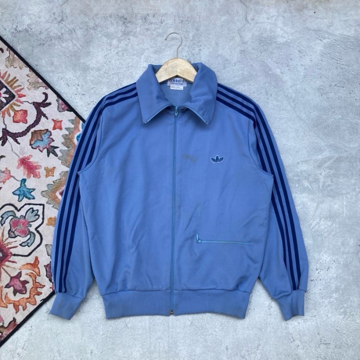 TRACKTOP ADIDAS TREFOIL VINTAGE WGERMANY BLUE ORIGINAL