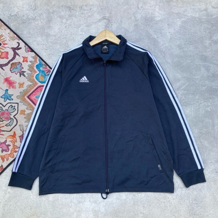 TRACKTOP ADIDAS NAVY 3 STRIPE WHITE ORIGINAL