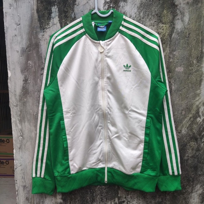 TRACKTOP ADIDAS SUPERSTAR FIREBIRD HIJAU PUTIH