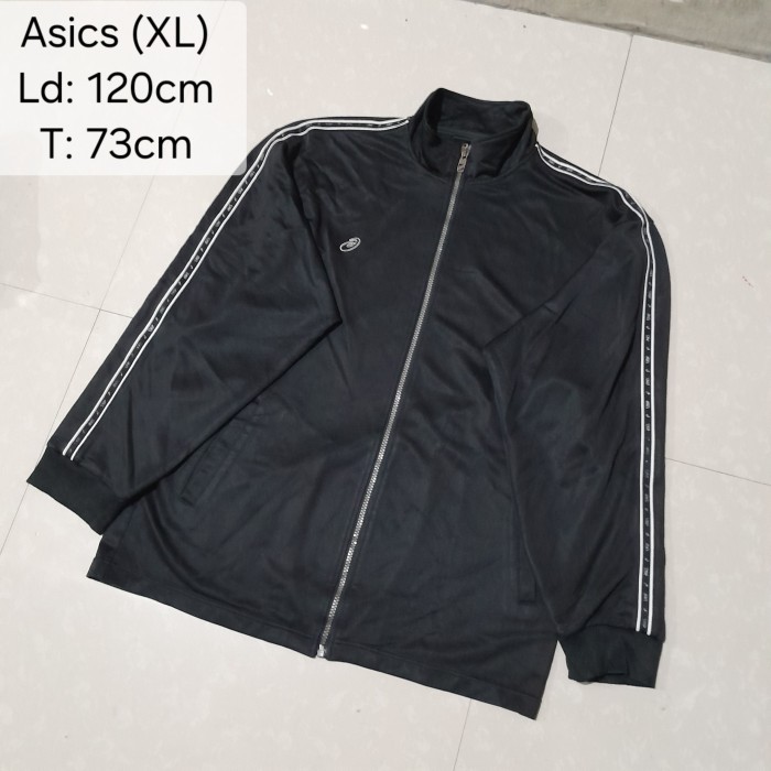 (XL) JAKET ASICS PRELOVED USED PRIA TRACKTOP