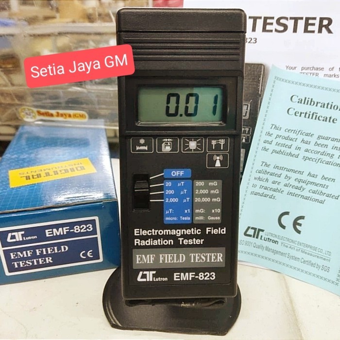 EMF TESTER LUTRON EMF-823 HARGA DISTRIBUTOR