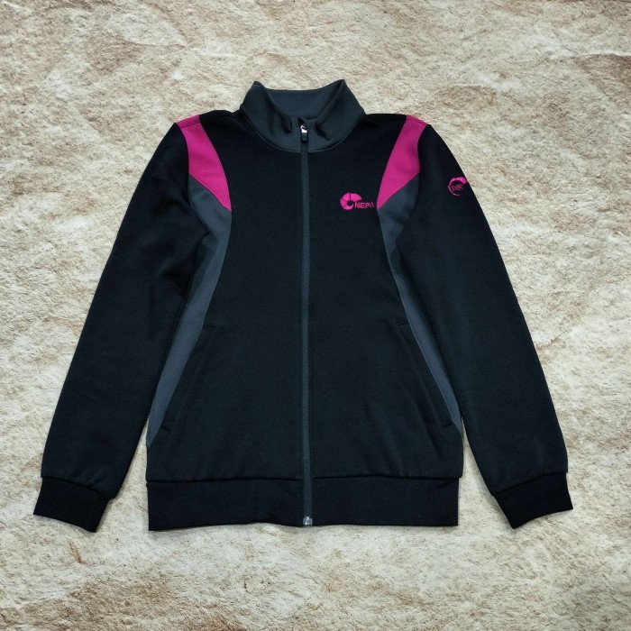 JAKET TRACKTOP NEPA HITAM SIZE S JAKET OLAH RAGA PRIA SIZE S