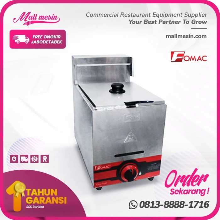 READY Gas Deep Fryer FOMAC FRY G71 / Alat Penggorengan Fried Chicken