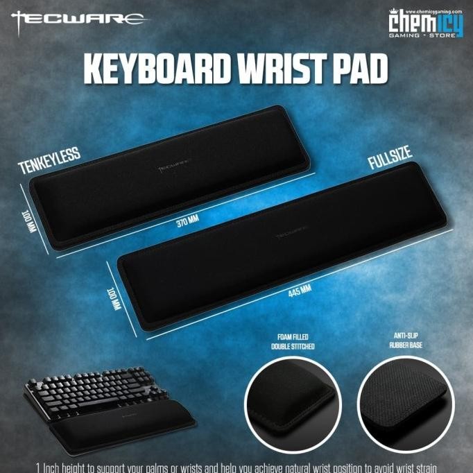 Baru Tecware Keyboard Wrist Pad / Wrist Rest Promo