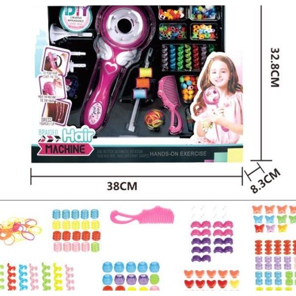 Mainan Salon Alat Kepang Rambut Anak Elektrik - Kado Anak Perempuan