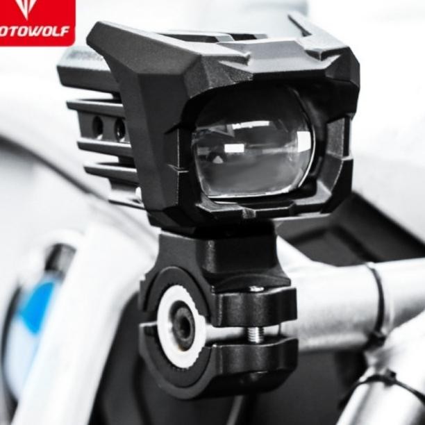 Lampu Led Motor Kuning Putih Motowolf 65W Lampu Terang