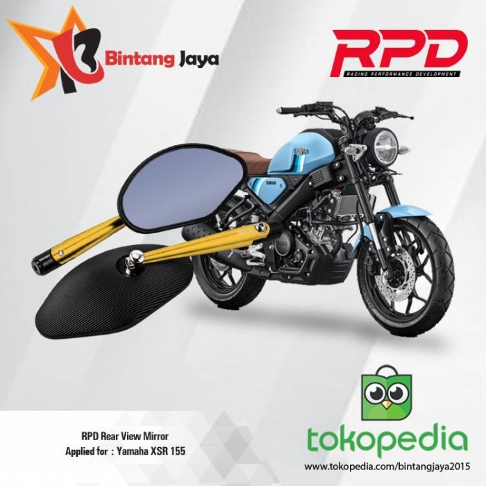 RPD Rear View Mirror For Yamaha XSR 155 - Spion XSR 155
