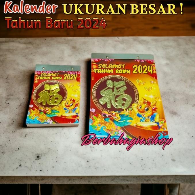 

Kalender Chinese Cina Harian Sobek Tahun 2024 Ukuran Jumbo Besar Lokal Kualitas Premium