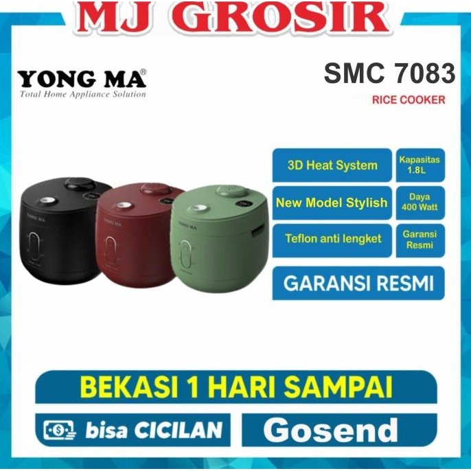 MAGIC COM YONGMA SMC 7083 SMC7083 1.8L PENANAK NASI SERBAGUNA 2410T