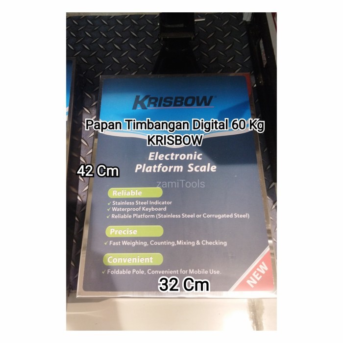 Terbaru Timbangan Duduk Digital Dengan Tera 60Kg Krisbow Ori