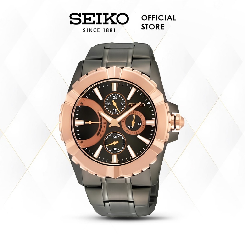 Jam Tangan Pria Seiko Lord SRL024 Retrograde Day and Date Original