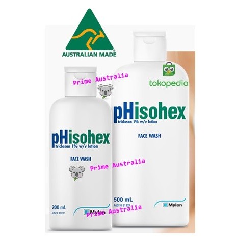 Phisohex Facial Wash 200Ml Impor Australia Anti Bacterial Sabun Muka