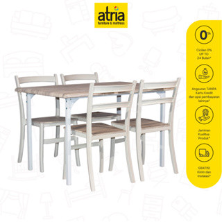 Atria meja makan set minimalis Atria delta dining set