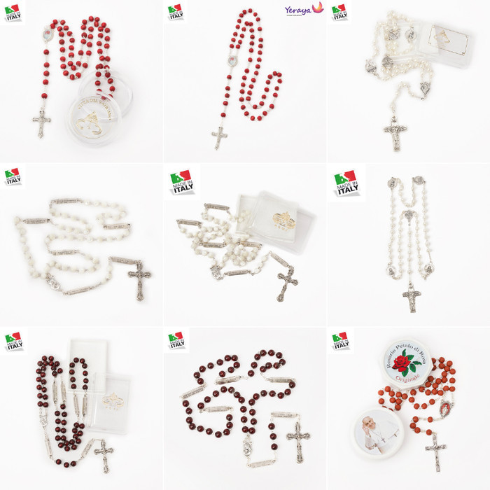 Aneka Rosario Made In Italy Aksesoris Fashion Kalung Salib Katolik