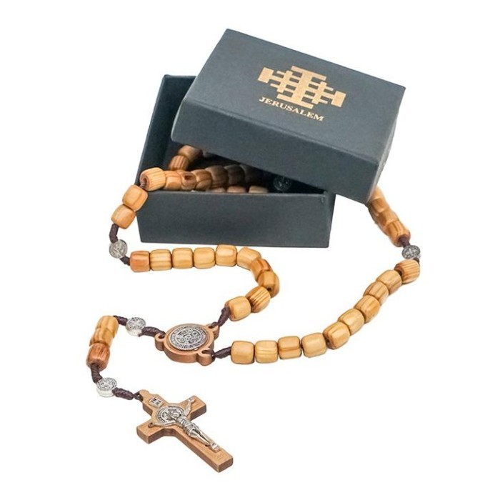 

Ready Rosario Kayu Kotak Hitam Jerusalem Benediktus 10 X 10Mm-Rosario