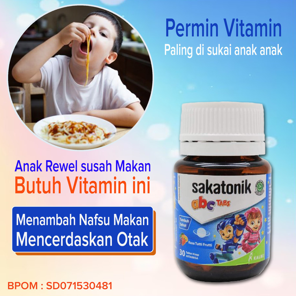 TERLARIS Permen Vitamin Nafsu makan Kecerdasan Otak Anak Pertumbuhan & Daya Tahan Tubuh Cegah sakit 