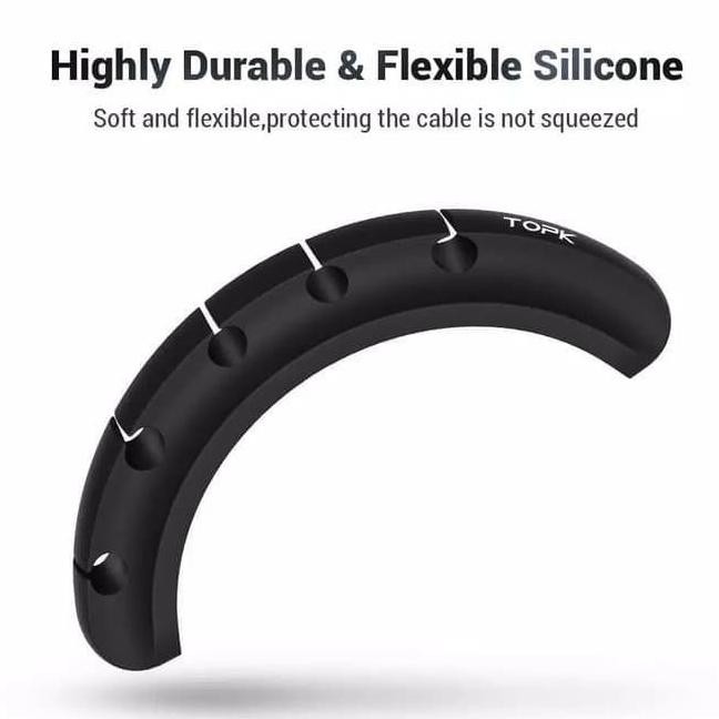 

Cable Organizer Topk 7 Slots Organizer Cable Clip, Tempat Kabel