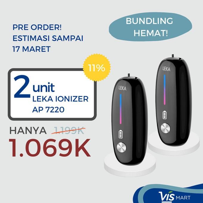 Produk Hits [Leka] Bundling Leka Ap 7220 Personal Ionizer 2Pc