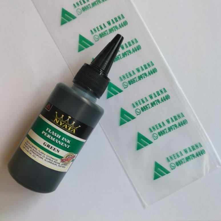 

y-76 TINTA PERMANENT UNTUK STEMPEL FLASH OTOMATIS, MEDIA PLASTIK ,isi 100 ml Premium