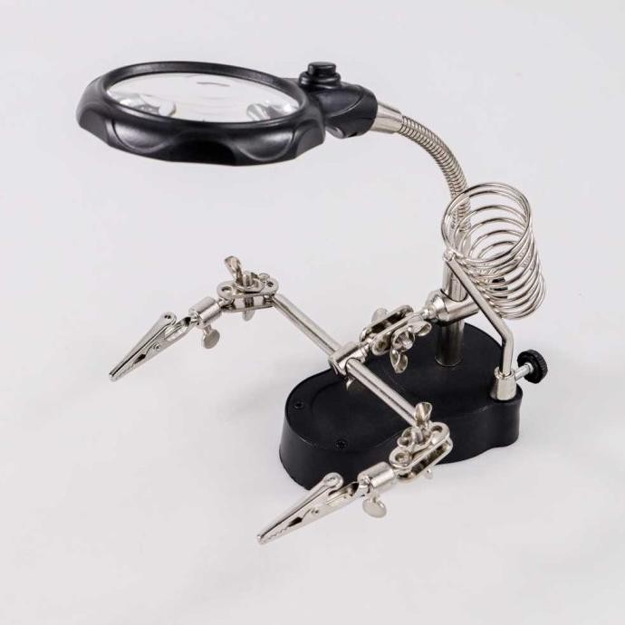 Kaca Pembesar Service Jam Tangan Hp dengan LED Solder [terbaik]