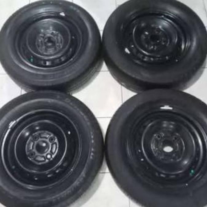 VELG MOBIL SEREP VELG KALENG RING 14 PCD 100 + BAN 165/65 HARGA SATUAN