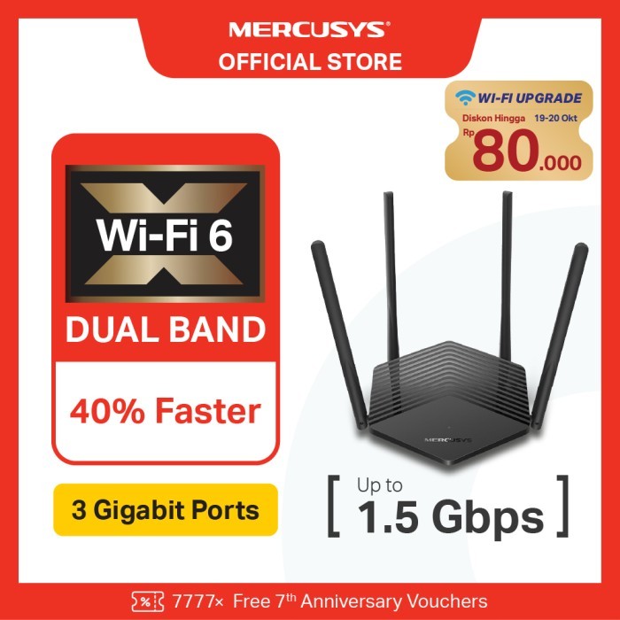 Mercusys MR60X AX1500 Dual-Band Wi-Fi 6 Router TP-link