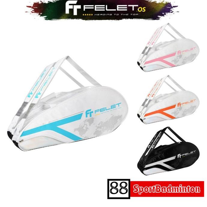 FELET TOURNMENT PACK BAG WITH THERMAL - TAS RAKET BADMINTON ORIGINAL FELET 2710T