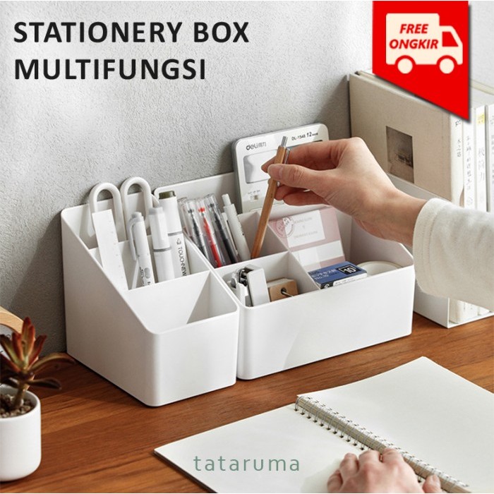 Kameda Large - Stationery Box Kotak Penyimpanan Estetik Serbaguna