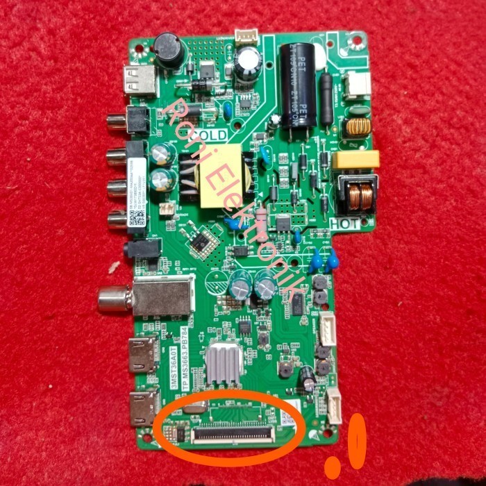 MESIN TV TCL L32D3000B MAINBOARD MICOM MOBO MB TV LED TCL 32D3000B