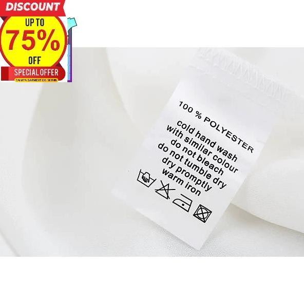 

dfg-88 LABEL WASH CARE COTTON DAN POLYESTER TAG SUPER PREMIUM CO 1X DI KIRIM 600PCS Premium