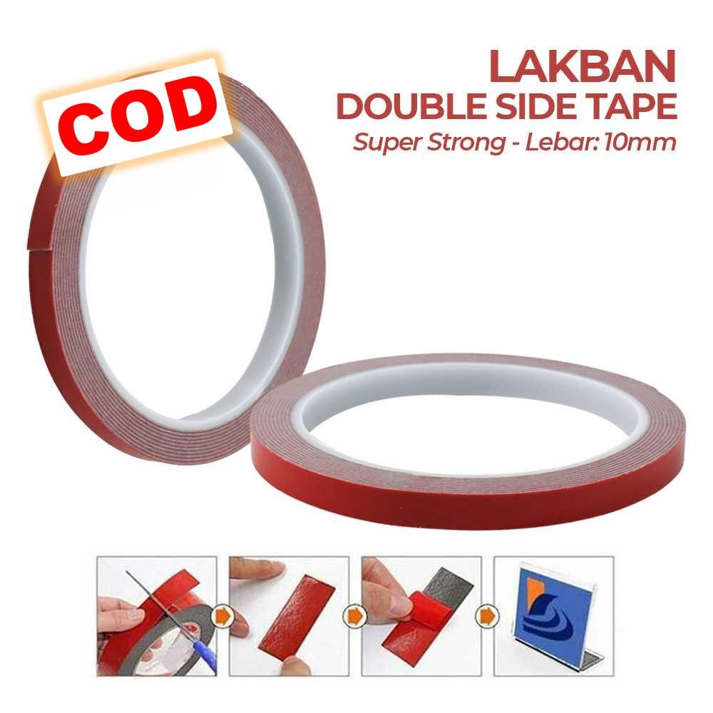 Lakban Double Tape Dinding Perekat Akrilik Super Kuat 3M Tahan Air dan Panas