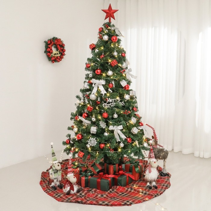 [180cm] Pohon Natal Christmas Tree Besar Pohon Cemara Daun Jarum