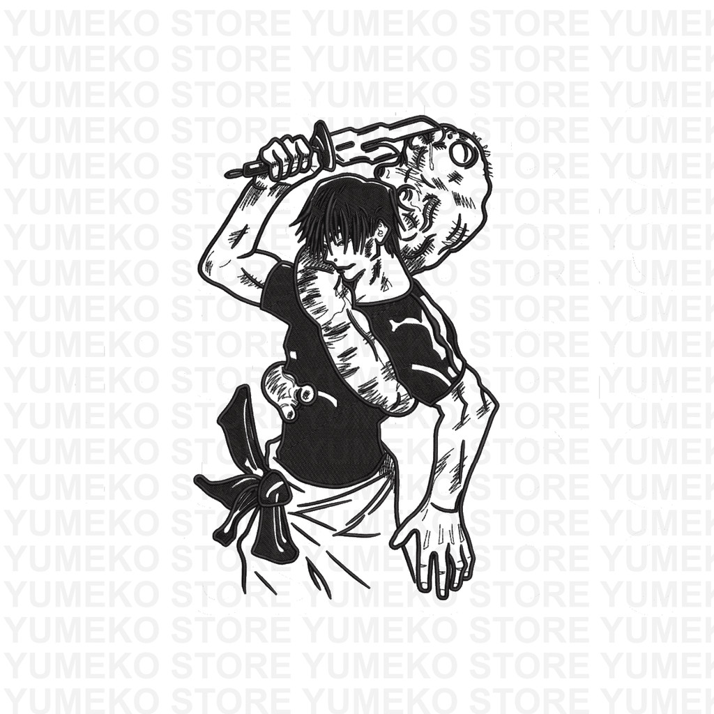 Kaos Bordir Anime - Toji Fushiguro | Jujutsu Kaisen