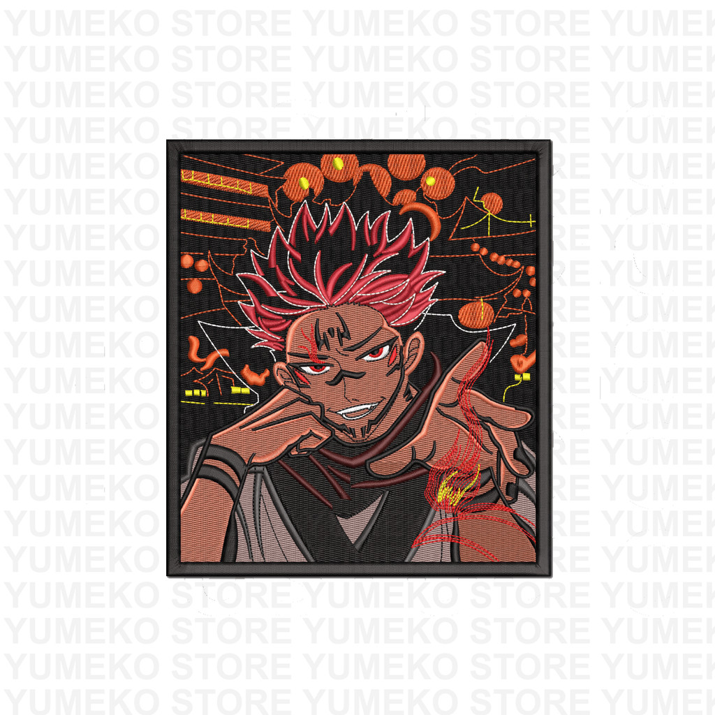 Kaos Bordir Anime - Sukuna | Jujutsu Kaisen