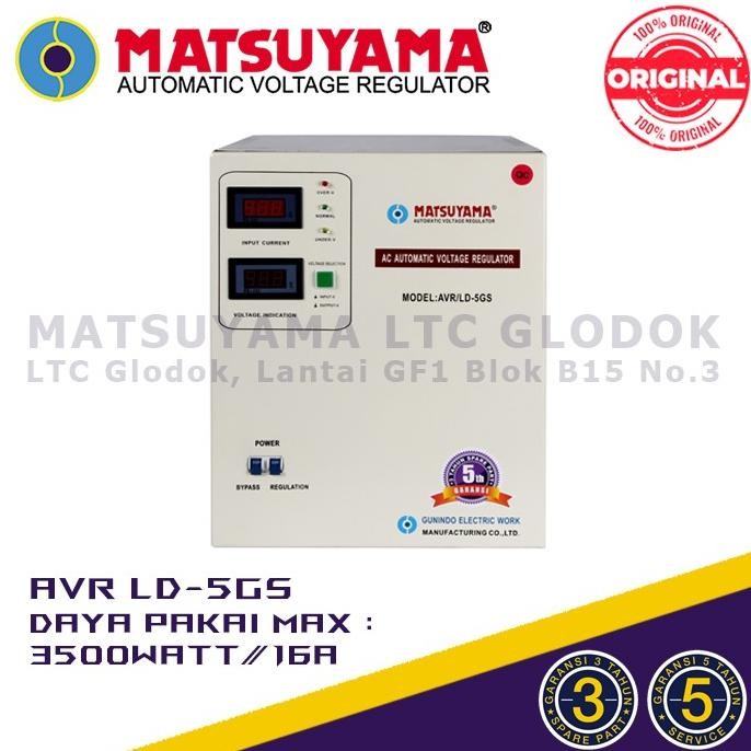 STABILIZER LISTRIK STAVOLT VOLTAGE REGULATOR MATSUYAMA 5000 WATT ORIGINAL DAN TERPERCAYA