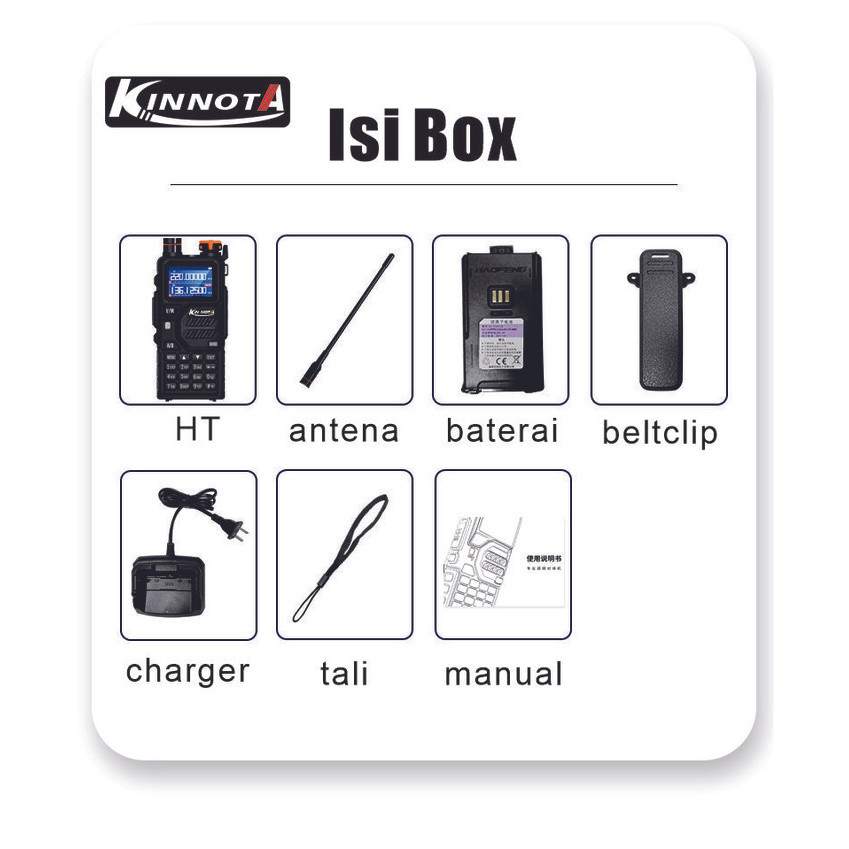 Walkie Talkie Ht Kinnota Uv K5 Plus Japan Dual Band 10 Watt Terbaik