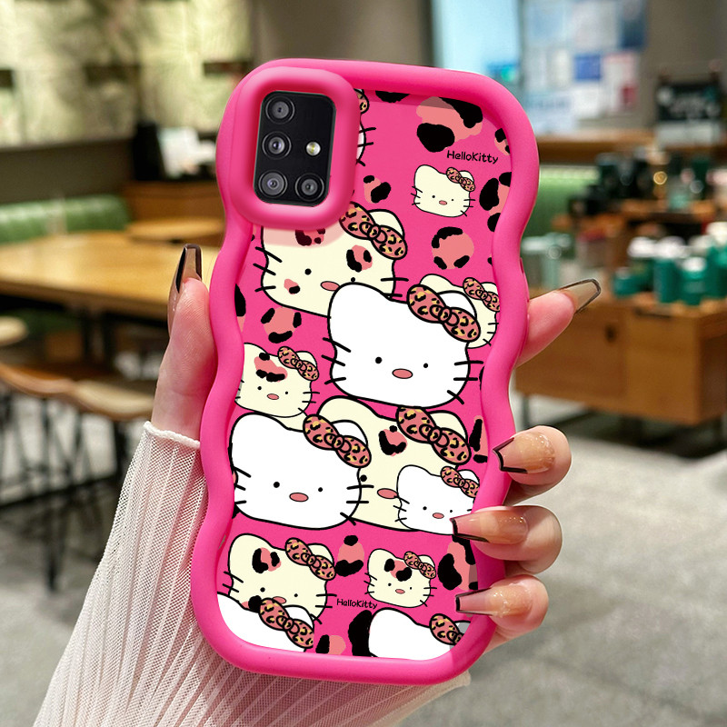 Casing Hp Untuk Samsung A51 M40s Case Casing motif macan tutul pola kucing Cesing HP Softcase Macaro