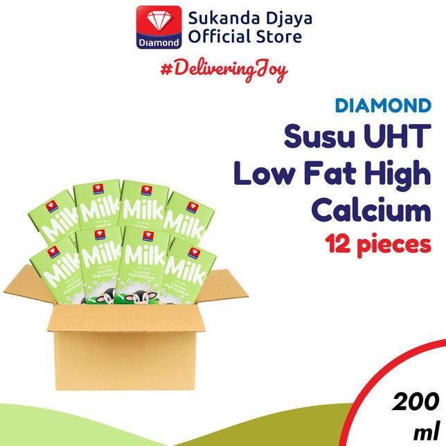 

Diamond Lk Susu Uht Low Fat 200 Ml Isi 12