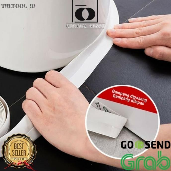 

TERBARU - TF Waterproof Bathroom Tape Kitchen Sink Mouldproof Sealing Strip